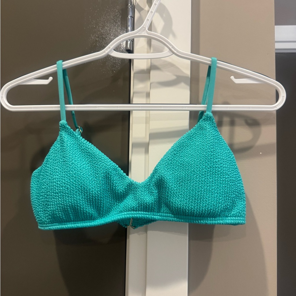 Teal Knit Bralette and Bottoms